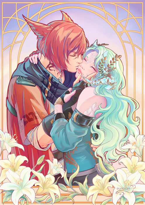 The Kiss by IrunoArt