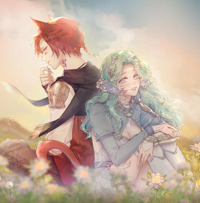 Hill of Flowers by peachiqiqi